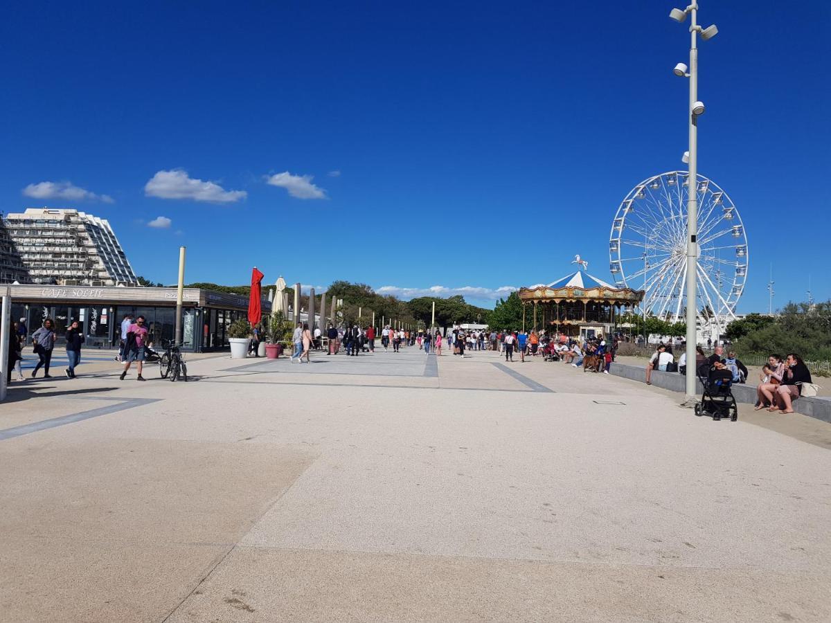 Corail Studio - 2Min Plage Centre Ville - Clim - Wifi - Parking Prive - Ideal Famille - La Grande Motte מראה חיצוני תמונה
